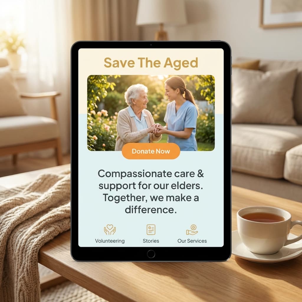 Save The Aged - Web Development Case Study